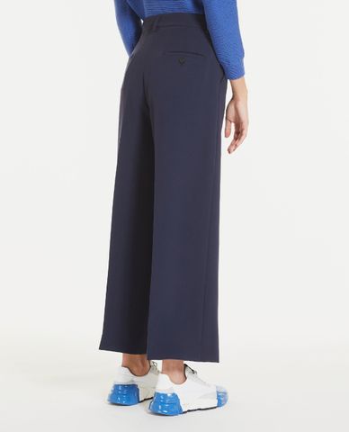  WEEKEND MAX MARA - Quần tây nữ ống rộng xếp li thanh lịch Lazzaro 