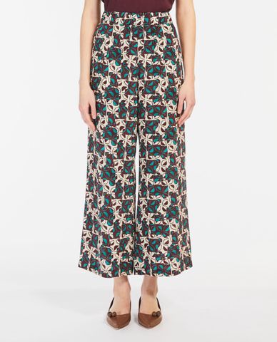  WEEKEND MAX MARA - Quần nữ ống rộng hoa văn Eusebio 