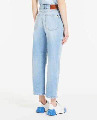  WEEKEND MAX MARA - Quần jeans nữ phom suông lửng Rafia 