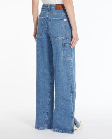  WEEKEND MAX MARA - Quần jeans ống rộng phối túi cách điệu Cisa 