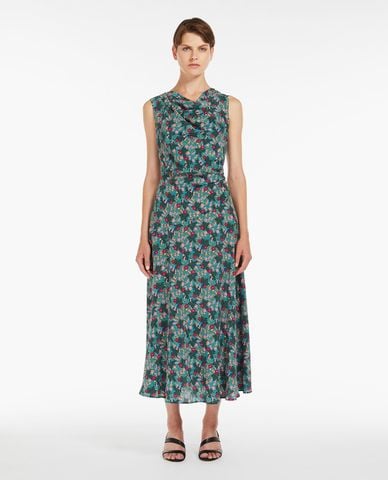  WEEKEND MAX MARA - Đầm sát nách midi phối hoạ tiết Ardenza 