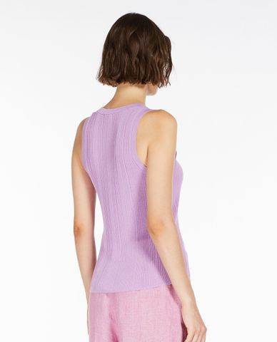  WEEKEND MAX MARA - Áo ba lỗ nữ cổ tròn phom ôm Ceylon 