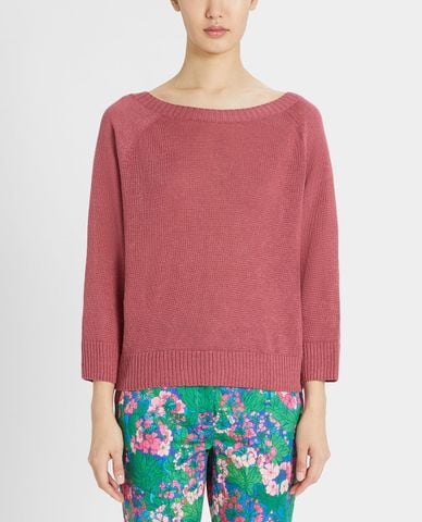  WEEKEND MAX MARA - Áo dệt kim nữ dài tay phom suông thời trang 