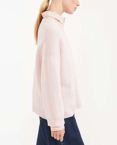  WEEKEND MAX MARA - Áo len nữ cổ tròn tay dài Zoraide Wool Silk 