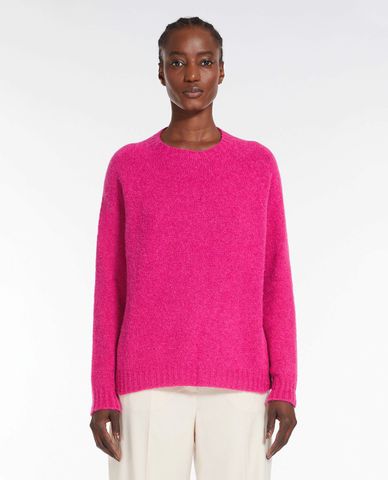  WEEKEND MAX MARA - Áo sweater nữ cổ tròn tay dài Ghiacci 