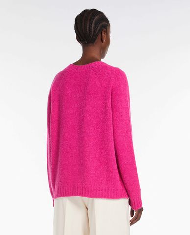  WEEKEND MAX MARA - Áo sweater nữ cổ tròn tay dài Ghiacci 
