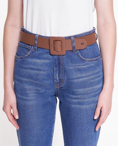  WEEKEND MAX MARA - Thắt lưng da nữ bản vừa Brio 