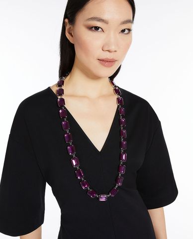  WEEKEND MAX MARA - Vòng cổ nữ chuỗi hạt Merlot 