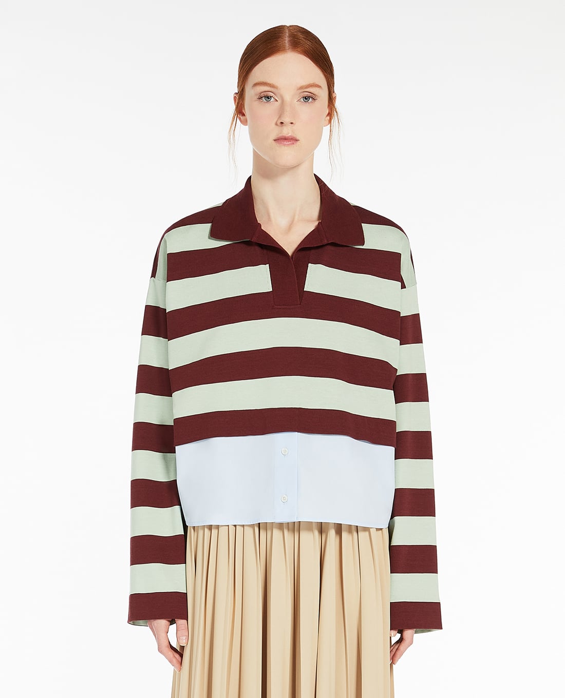 WEEKEND MAX MARA - Áo polo nữ cổ bẻ tay dài Halle