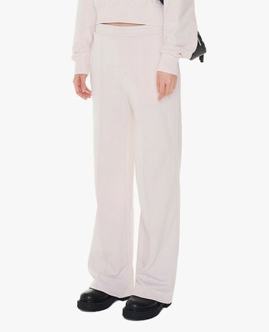  NERDY - Quần dài nữ ống rộng lưng thun Souffle 