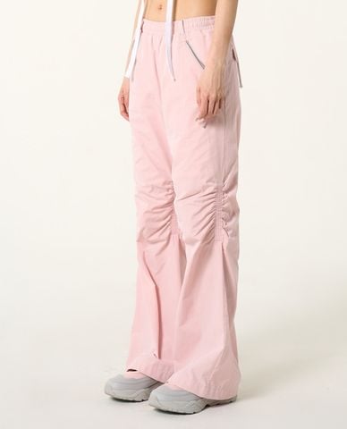  NERDY - Quần dài ống rộng unisex lưng thun Shirring Woven 