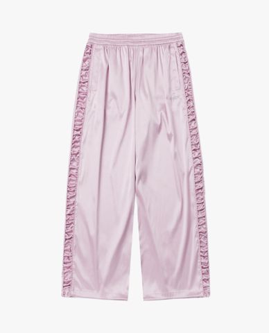  NERDY - Quần dài nữ ống rộng lưng thun Satin Track 