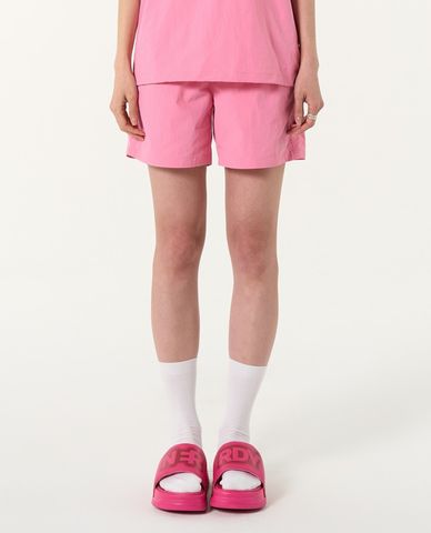  NERDY - Quần shorts unisex ống rộng lưng thun Woven Basic Half 