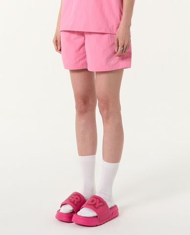  NERDY - Quần shorts unisex ống rộng lưng thun Woven Basic Half 