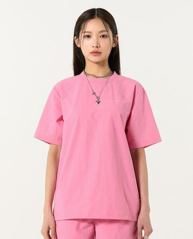  NERDY - Áo thun unisex cổ tròn tay ngắn Woven Basic 