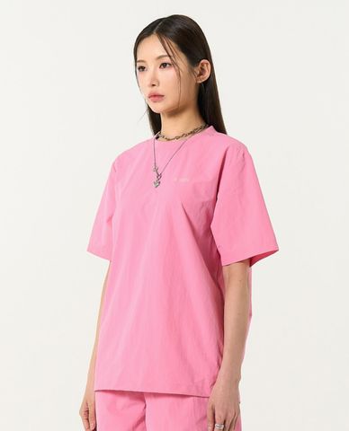  NERDY - Áo thun unisex cổ tròn tay ngắn Woven Basic 