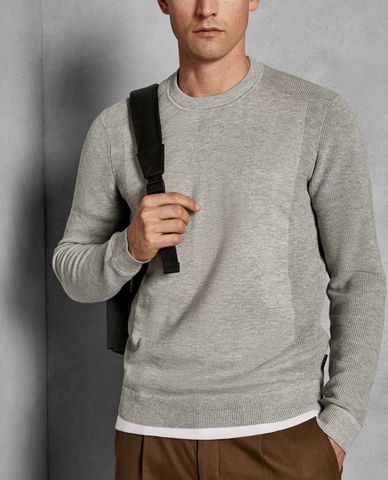  TED BAKER - Áo len nam dệt kim cổ tròn Trull 