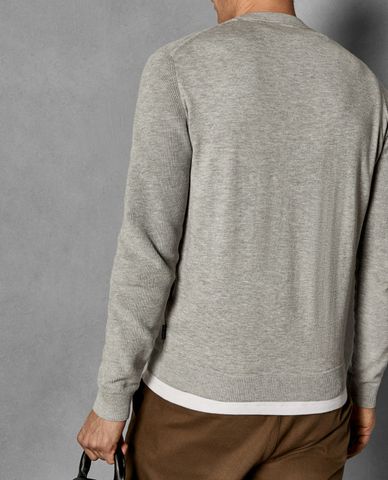  TED BAKER - Áo len nam dệt kim cổ tròn Trull 