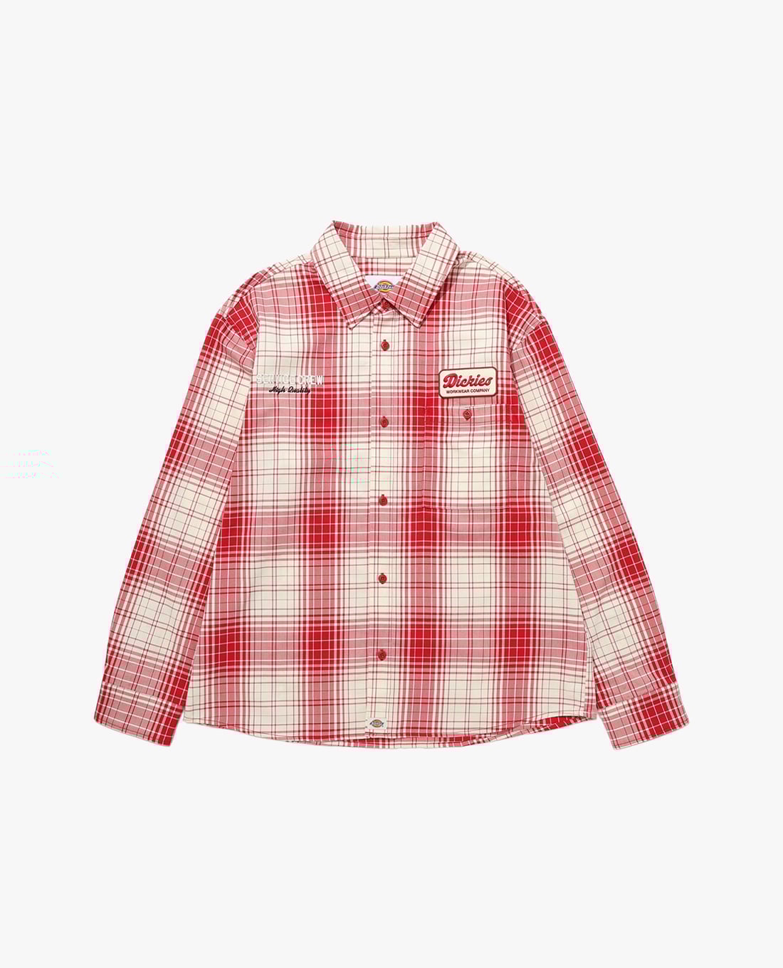 DICKIES - Áo sơ mi nam tay dài sọc caro thời trang