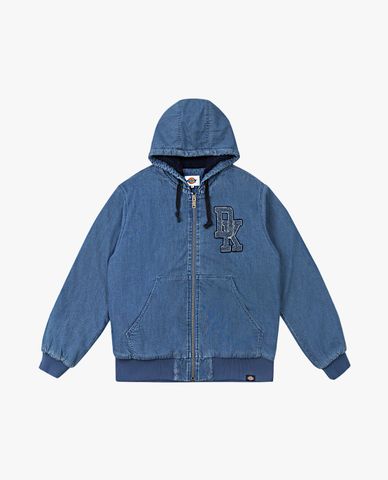  DICKIES - Áo khoác denim nam tay dài phối logo thời trang 