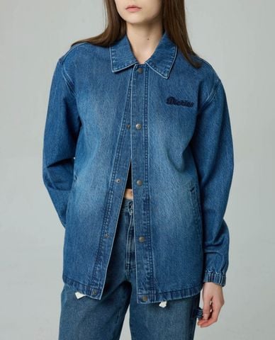  DICKIES - Áo khoác denim unisex tay dài hiện đại 