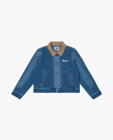  DICKIES - Áo khoác denim nữ tay dài thời thượng 