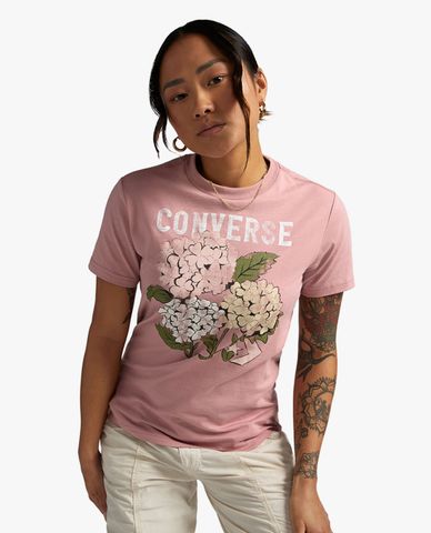 CONVERSE - Áo thun nữ cổ tròn tay ngắn Outdoor Floral Art 