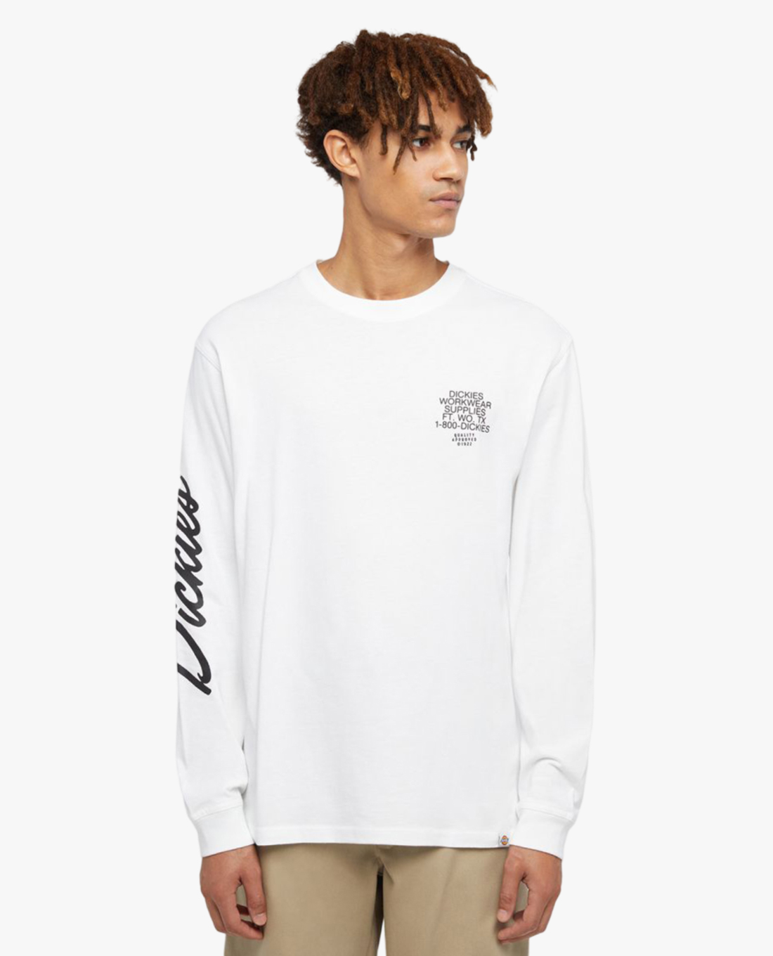 DICKIES - Áo thun nam cổ tròn tay dài Industrial
