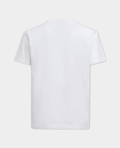  DSQUARED2 - Áo thun nam cổ V tay ngắn phối logo kim loại Cool Fit 