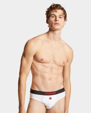  DSQUARED2 - Quần lót nam tam giác phối logo thời trang 