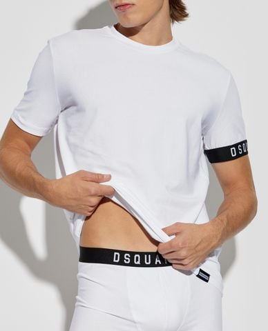  DSQUARED2 - Áo thun nam cổ tròn tay ngắn From The Underwear Line 