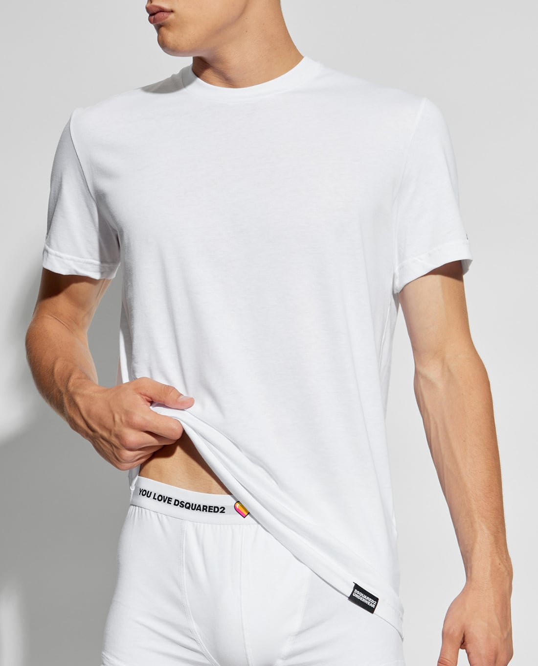 DSQUARED2 - Set 3 áo thun nam cổ tròn tay ngắn