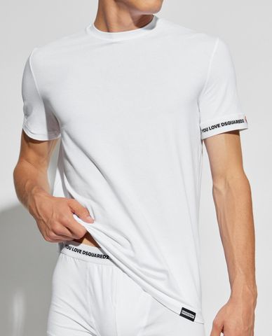  DSQUARED2 - Set 2 áo thun nam cổ tròn tay ngắn hiện đại 