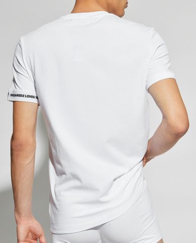  DSQUARED2 - Set 2 áo thun nam cổ tròn tay ngắn hiện đại 