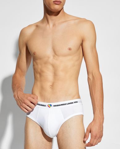  DSQUARED2 - Set 2 quần lót nam tam giác phối logo thời trang 