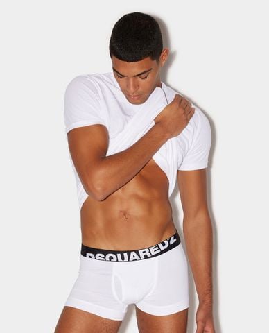  DSQUARED2 - Quần lót nam phom boxer phối logo Basic Trunk 