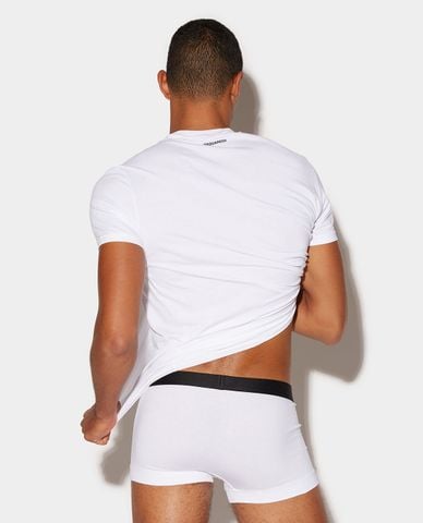  DSQUARED2 - Quần lót nam phom boxer phối logo Basic Trunk 