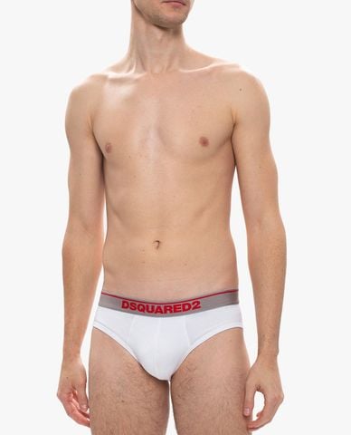  DSQUARED2 - Set 2 quần lót nam tam giác logo Twin Pack 