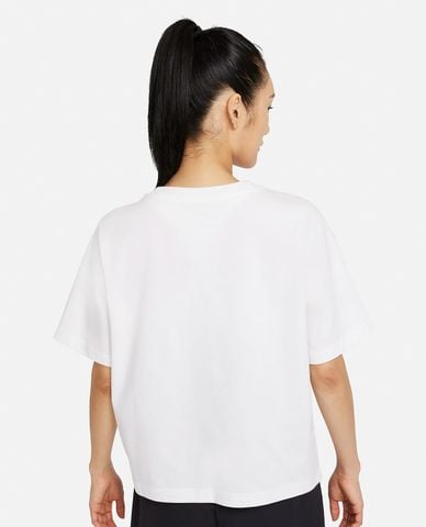  NIKE - Áo thun thể thao nữ cổ tròn tay ngắn 