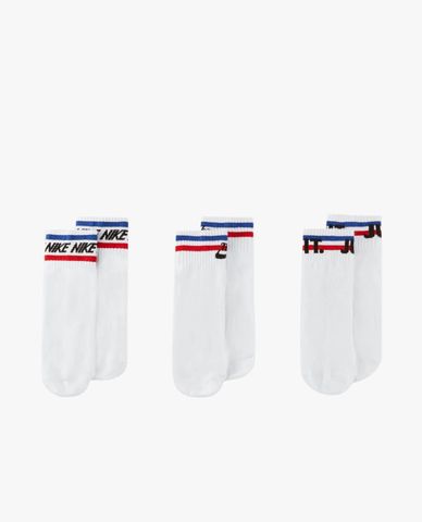  NIKE - Set 3 đôi vớ unisex cổ thấp hiện đại 