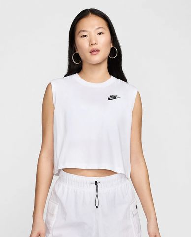  NIKE - Áo croptop nữ cổ tròn sát nách 