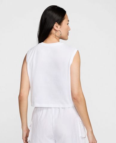  NIKE - Áo croptop nữ cổ tròn sát nách 