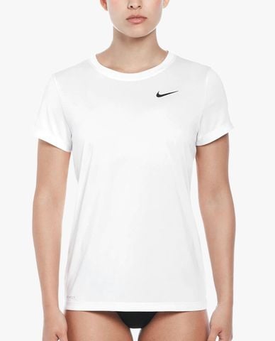  NIKE SWIM - Áo bơi nữ cổ tròn tay ngắn Hydroguard 