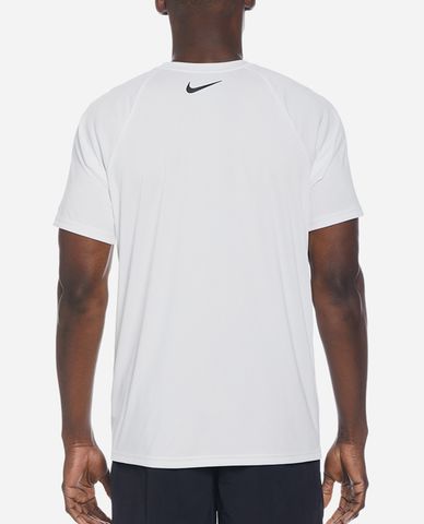  NIKE SWIM - Áo bơi nam cổ tròn tay ngắn phối logo Sketch Hydroguard 