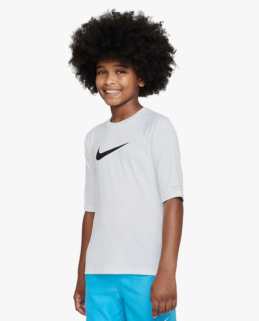 NIKE SWIM - Áo bơi bé trai cổ tròn tay lửng Hydroguard