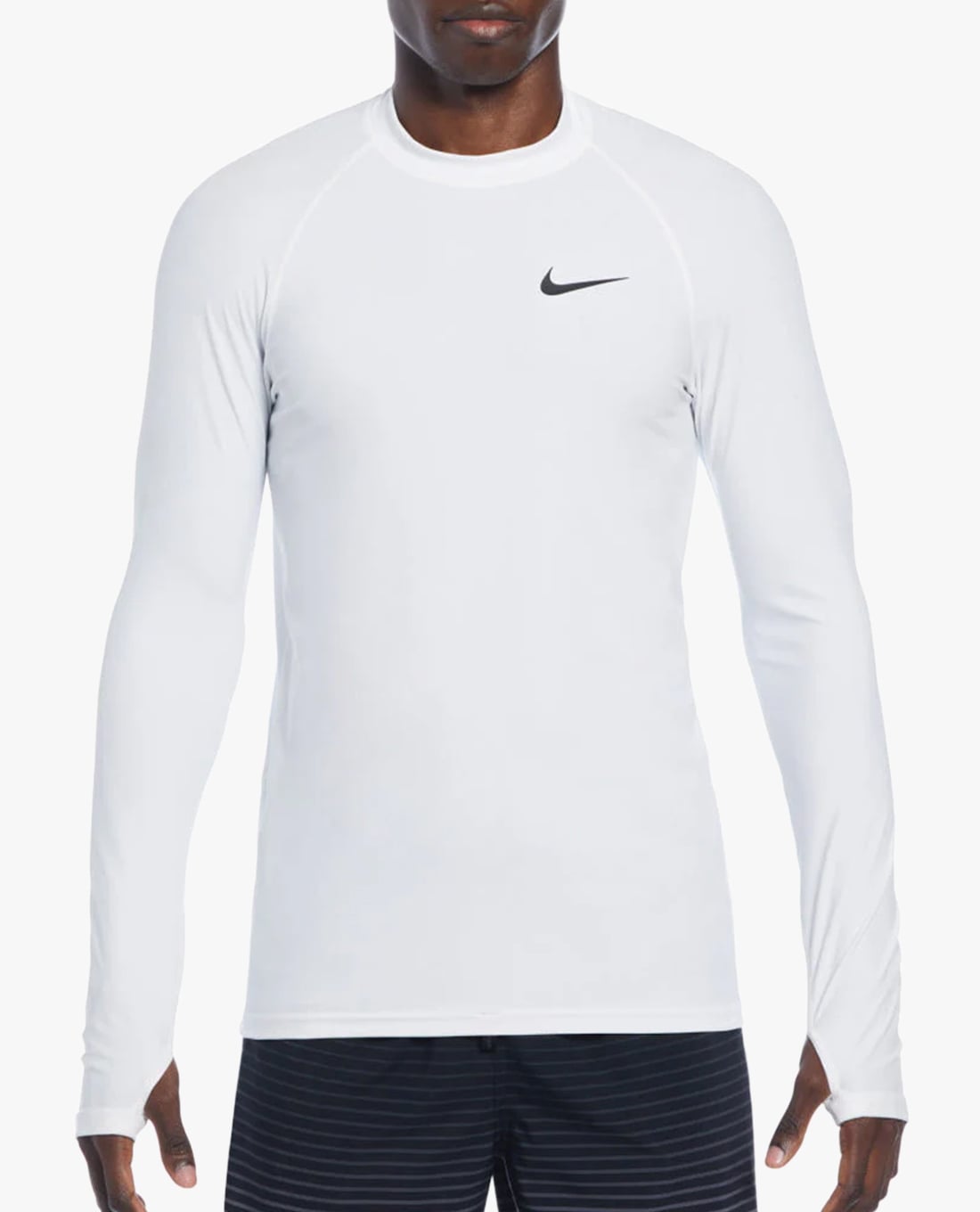 NIKE SWIM - Áo bơi nam cổ tròn tay dài Hydroguard