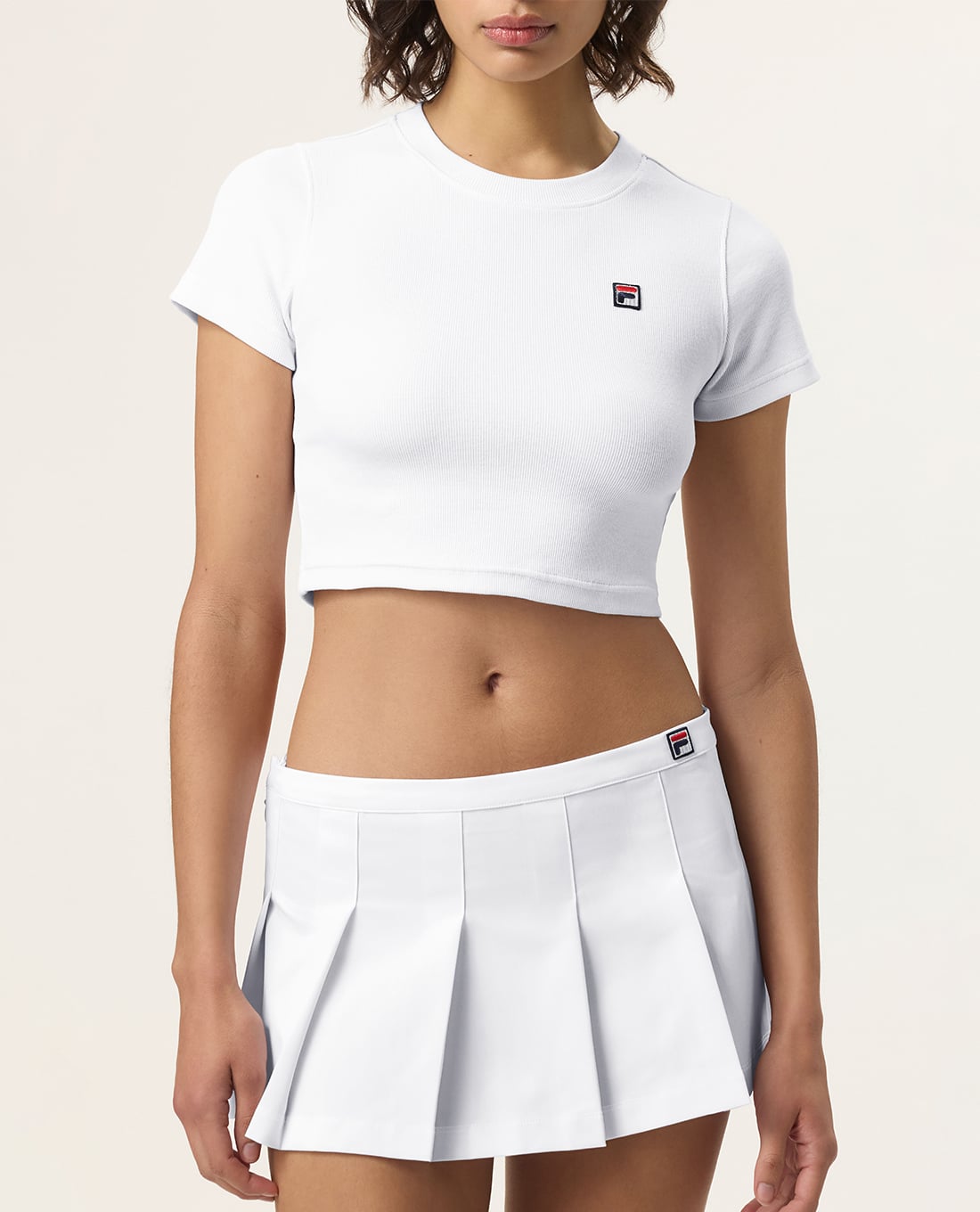 FILA - Áo croptop nữ Hailey Bieber