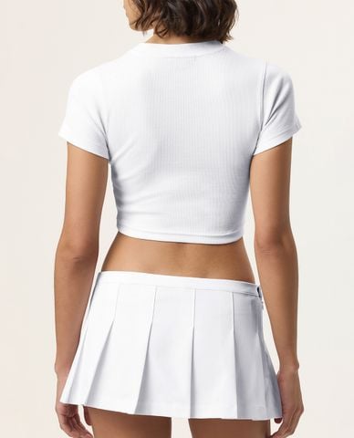  FILA - Áo croptop nữ Hailey Bieber 