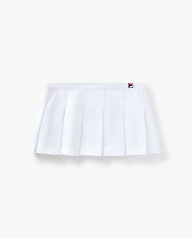  FILA - Chân váy xếp li mini Hailey Bieber 