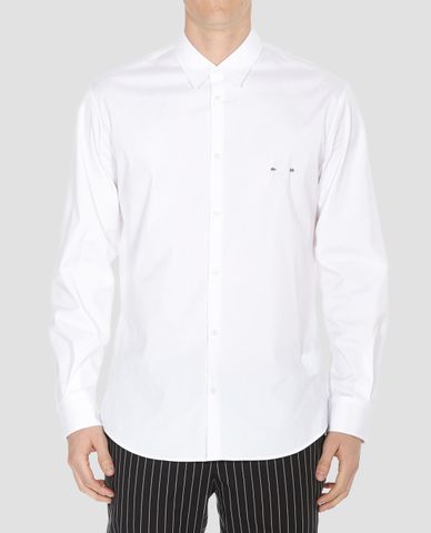  DSQUARED2 - Áo sơ mi nam tay dài chi tiết xỏ khuyên 